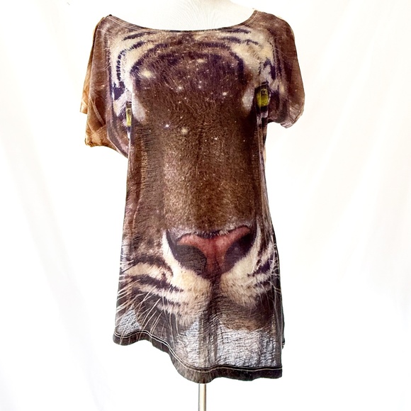 KUT from the Kloth Tiger T-shirt Small - Picture 1 of 4